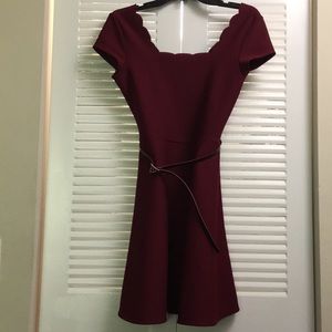 Women’s red dress